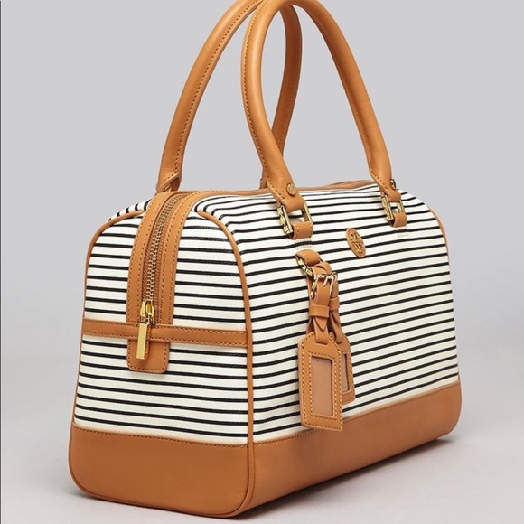 Tory Burch Viva Satchel bag, Striped Nautical 13 X 7” - Picture 16 of 16
